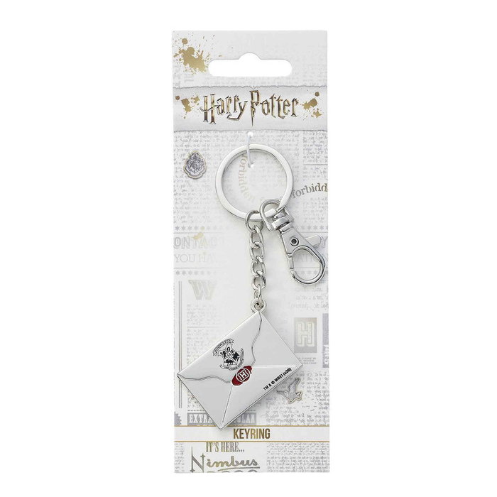 THE CARAT SHOP Porte-clés Carte d'Acceptation Harry Potter en Alliage de Zinc - 93% Zinc 3% Cuivre 4% Aluminium