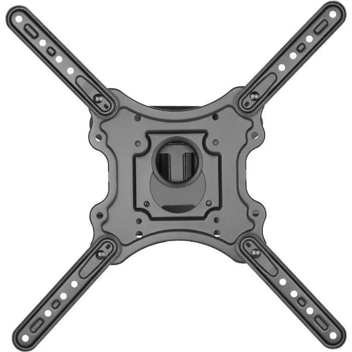 Stell SHO 7600 - Support mural TV extensible réglable SLIM pour 23 à 70", inclinaison, pivot, VESA jusqu'à 400x400, charge 40 kg, noir