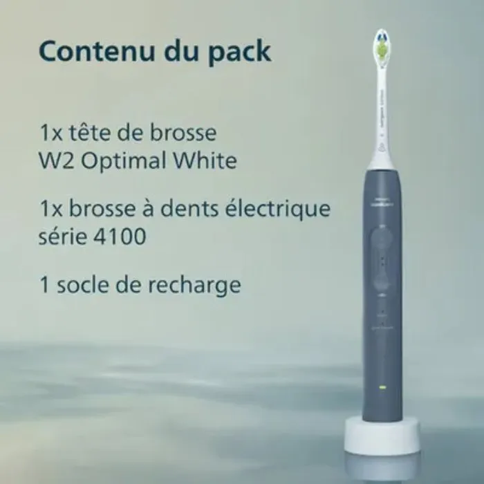 Philips Brosse à dents électrique sonique Série 4100 HX4041/48 bleue Philips Brosse à dents électrique sonique Série 4100 HX4041/48 bleue