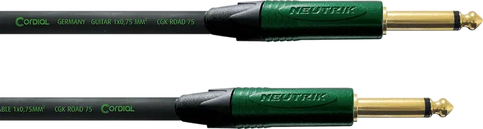 CORDIAL Cable Jack 3 mm Vert 3 m pour Audio