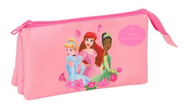 Safta Portatodo Triple Princesas 22x12x3cm - Boîte de rangement triple pour enfants à partir de 3 ans