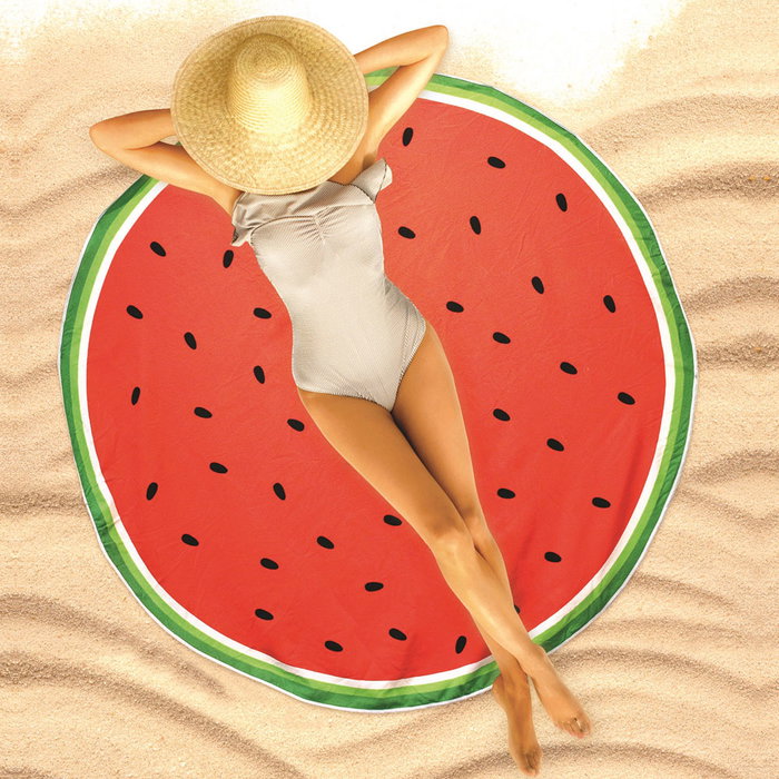 Jet Lag Serviette de plage Pastèque