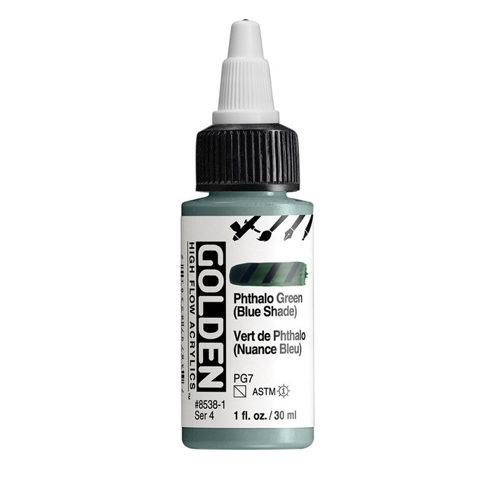 Golden Thalo Vert (Bleu) High Flow Acrylique 30 ml Golden Thalo Vert (Bleu) High Flow Acrylique 30 ml