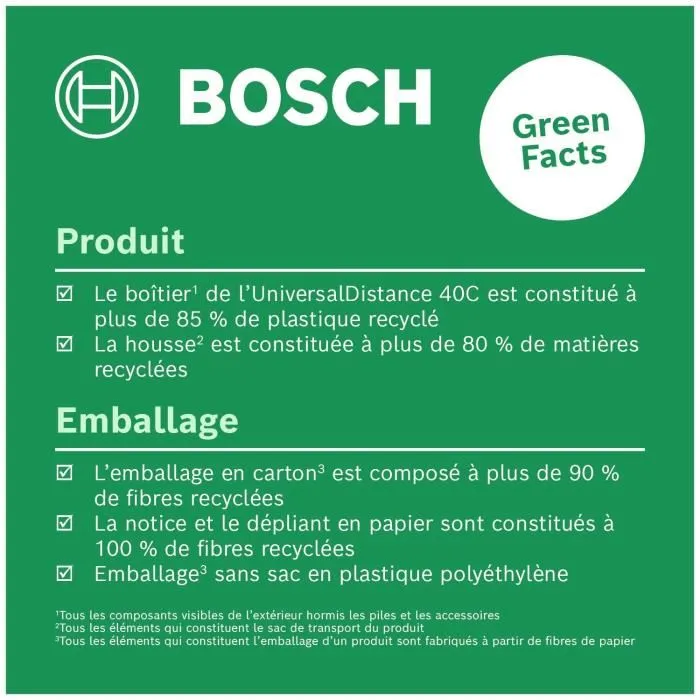 Bosch UniversalDistance 40C - Télémètre laser avec Bluetooth, mesure précise jusqu'à 40 mètres pour professionnels et bricolage