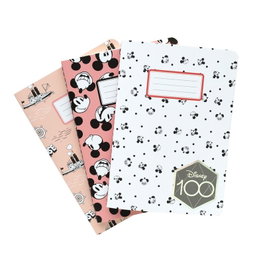 ERIK Set de 3 carnets A6 100 Anniversary Mickey Disney