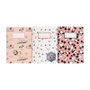 ERIK - Set de 3 carnets A6 (10.5x14.8 cm) à rayures, collection 100th Anniversary Mickey Disney, motifs variés