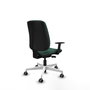 PIQUERAS Y CRESPO Chaise Alares Synchrone/Traslack Tissu Vert foncé
