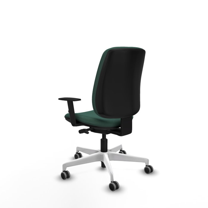 PIQUERAS Y CRESPO Chaise Alares Synchrone/Traslack Tissu Vert foncé