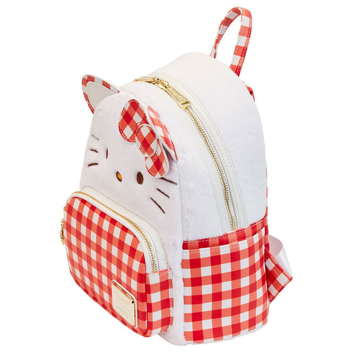 Loungefly Sac à dos Hello Kitty Sanrio pour femmes et enfants - Dimensions 21.6 x 10.2 x 27.9 cm