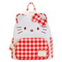 Loungefly Sac à dos Hello Kitty Sanrio pour femmes et enfants - Dimensions 21.6 x 10.2 x 27.9 cm