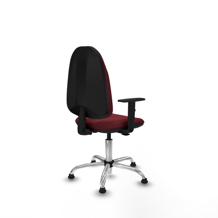 PIQUERAS Y CRESPO Chaise de bureau Algarra, Similicuir Grenat, Accoudoirs 1D PIQUERAS Y CRESPO Chaise de bureau Algarra, Similicuir Grenat, Accoudoirs 1D