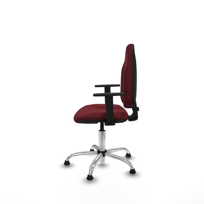 PIQUERAS Y CRESPO Chaise de bureau Algarra, Similicuir Grenat, Accoudoirs 1D PIQUERAS Y CRESPO Chaise de bureau Algarra, Similicuir Grenat, Accoudoirs 1D