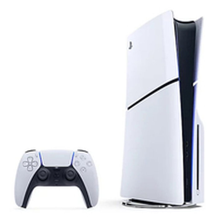 Sony PlayStation 5 Slim avec lecteur de disque, 1 To, Blanc / Noir