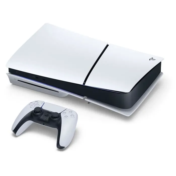 Sony 1000049741 - Console PlayStation 5 (PS5) Slim Édition à Disque - Couleur Blanche et Noire