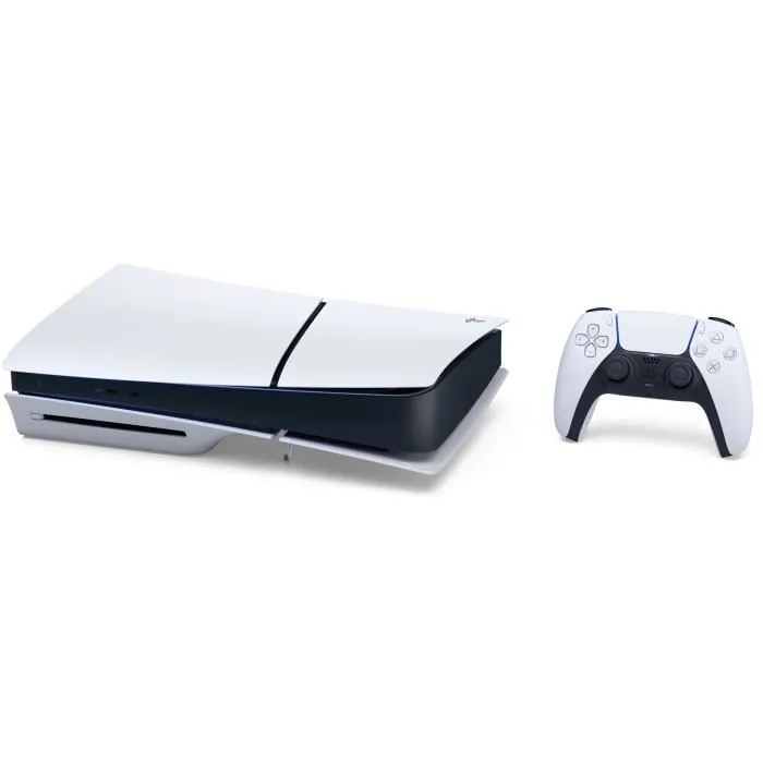 Sony 1000049741 - Console PlayStation 5 (PS5) Slim Édition à Disque - Couleur Blanche et Noire