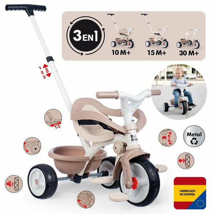 Smoby Be Move Confort Tricycle Beige Smoby Be Move Confort Tricycle Beige