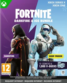 Just For Games Fortnite Darkfire & Ice Bundle - Jeu Xbox Series X | Xbox One - Code in a Box