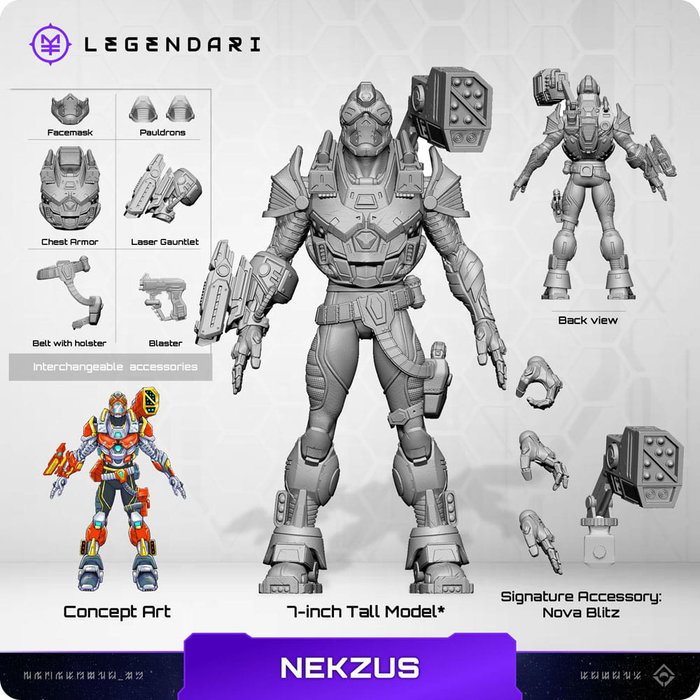 Legendari figurine 1/10 Nekzus 18 cm Legendari figurine 1/10 Nekzus 18 cm