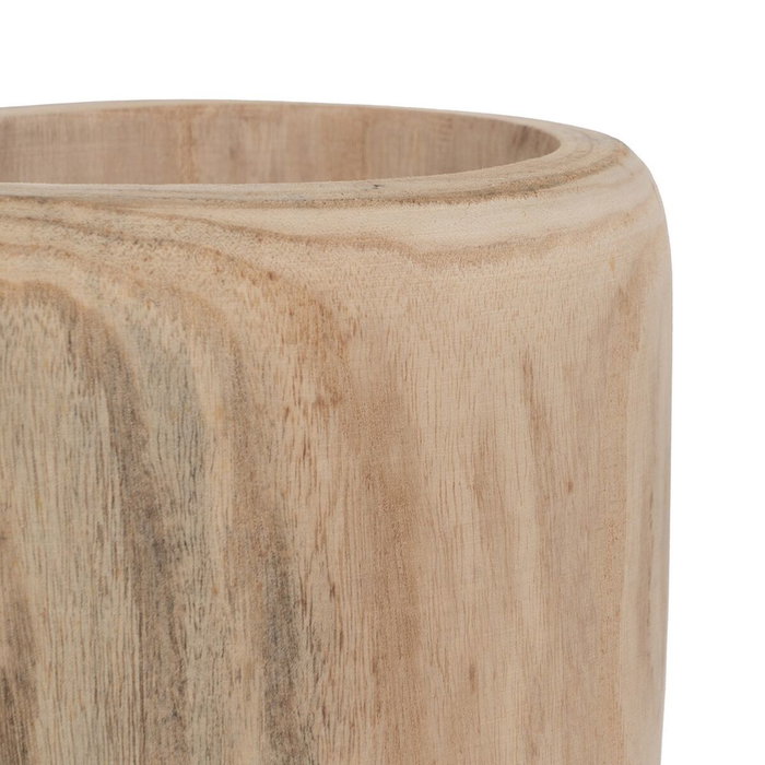 BigBuy Home Vase Naturel Bois de paulownia 23 x 23 x 58 cm