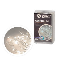 Bambasy Guirlande en fil de fer LED 2m Lumière froide