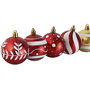 Boules de Noël Home ESPRIT Rouge Doré PVC 25 x 6 x 25 cm (16 Pièces)