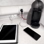 MAURER Adaptateur Schuko avec 2 prises, 1 USB-A et 1 USB-C