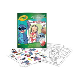 Crayola - Livre de Coloriage et Stickers Disney Lilo et Stitch (32 pages + 4 planches d'autocollants) - Album en Espagnol - Réf. 04-0900