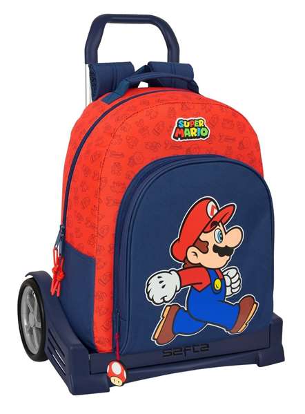 Safta Moch 305+carro Evolution Super Mario Trick Valise à roulettes pour enfant 32 x 42 x 15 cm Safta Moch 305+carro Evolution Super Mario Trick Valise à roulettes pour enfant 32 x 42 x 15 cm