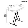 Color Baby - Table d'appoint pliable réglable 3 positions Lifetime 66 x 46 x H 61/71 cm