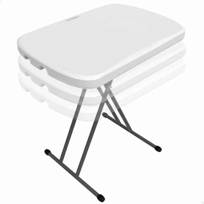 Table Piable Lifetime 66 x 71 x 46 cm Blanc Acier HDPE Table Piable Lifetime 66 x 71 x 46 cm Blanc Acier HDPE