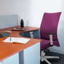 Piqueras Y Crespo Silla Albacete Marron foncé, Mécanisme Sincro, Similpiel, Base Aluminium