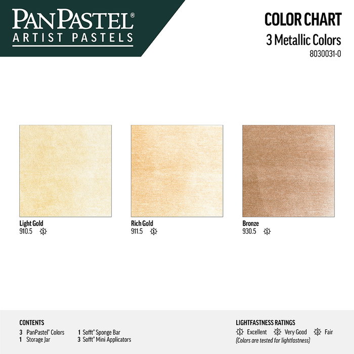 Panpastel 3 - Metallic Starter Kit