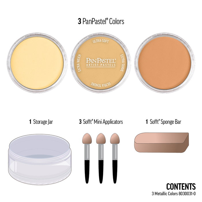 Panpastel 3 - Metallic Starter Kit