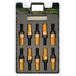 OMP Jeu de 20 vis M12x1.25 de 28 mm avec protecteur orange et clé