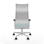Piqueras y Crespo Albacete Chaise de Bureau Turquoise et Blanche