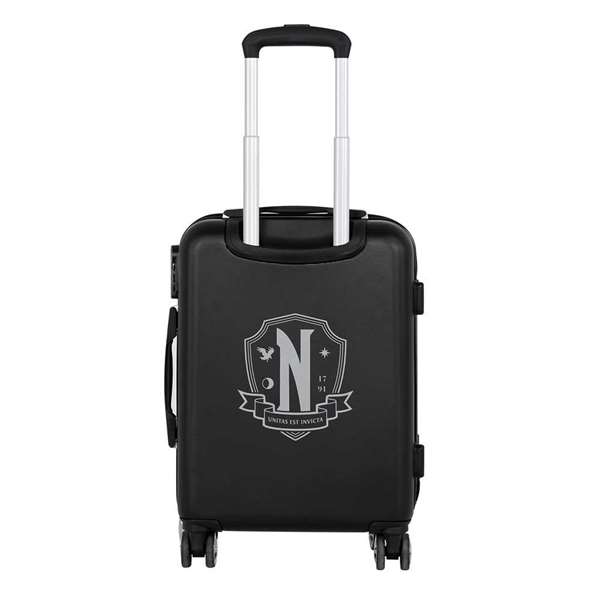 Karactermania Maleta cabina MIÉRCOLES ABS 4R Unifor, Valise cabine rigide 4 roues ABS Noir, Cierre TS Lock, 55x38x20 cm