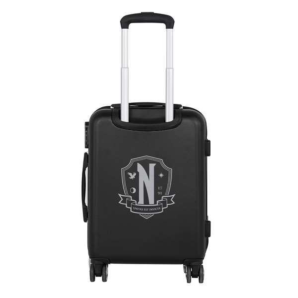 Karactermania Maleta cabina MIÉRCOLES ABS 4R Unifor, Valise cabine rigide 4 roues ABS Noir, Cierre TS Lock, 55x38x20 cm