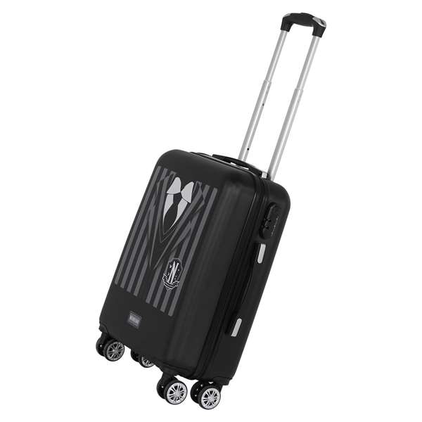 Karactermania Maleta cabina MIÉRCOLES ABS 4R Unifor, Valise cabine rigide 4 roues ABS Noir, Cierre TS Lock, 55x38x20 cm