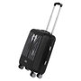 Karactermania Maleta cabina MIÉRCOLES ABS 4R Unifor, Valise cabine rigide 4 roues ABS Noir, Cierre TS Lock, 55x38x20 cm