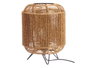 GIFTDECOR Lampe de Table Cylindre Trépied Corde Noir-Marron