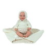 Muñecas Arias - Poupée Elegance 35 cm, bébé beige avec couverture (poupée lestée), jouet sensoriel, pour enfants à partir de 3 ans