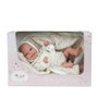 Muñecas Arias - Poupée Elegance 35 cm, bébé beige avec couverture (poupée lestée), jouet sensoriel, pour enfants à partir de 3 ans