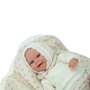 Muñecas Arias - Poupée Elegance 35 cm, bébé beige avec couverture (poupée lestée), jouet sensoriel, pour enfants à partir de 3 ans