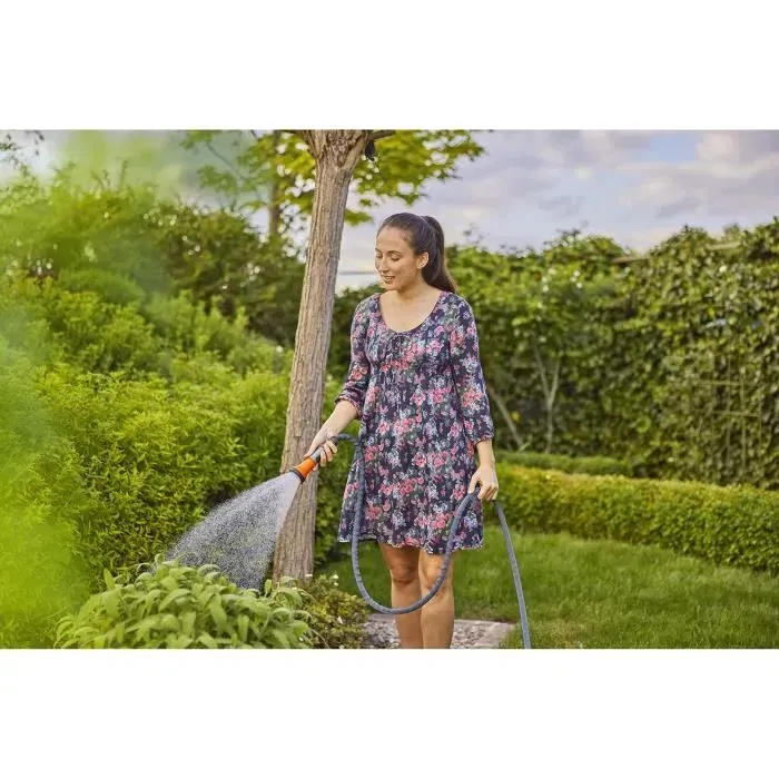 Gardena Kit Tuyau Liano Xtreme 15 mètres - Raccords Système Original, Ø Int. 13 mm, Résistance 35 bar, Inclus Lance 18310 - Réf. 18465-20