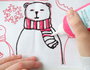 Kreul Kit de peinture pour fenêtres Hello Winter avec pochoirs et paillettes