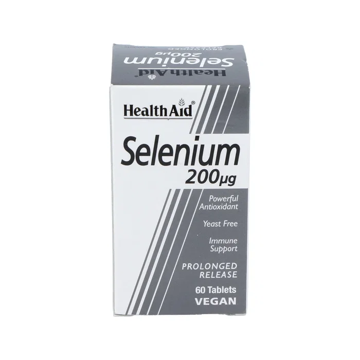 Health Aid Selenium 200 Mcg 60 Comprimés Complément Alimentaire Health Aid Selenium 200 Mcg 60 Comprimés Complément Alimentaire