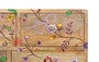 GINER Y COLOMER Commode en bois de manguier massif avec 10 tiroirs de différentes tailles et décoration de fleurs peintes à la main - Couleur naturel