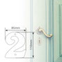 GSC Evolution Numéro de porte 2 en acier inoxydable, Titane doré