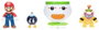 Jakks Pacific World of Nintendo Pack de 2 figurines Mario et Bowser Jr. Clown Car 6 cm