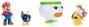 Jakks Pacific World of Nintendo Pack de 2 figurines Mario et Bowser Jr. Clown Car 6 cm
